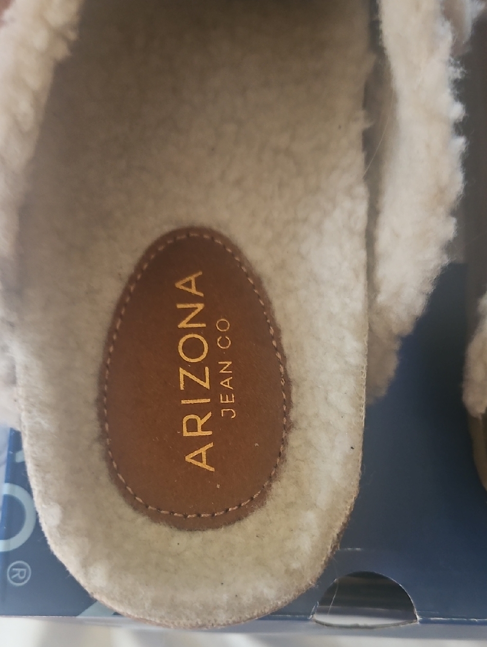 Arizona Jean Company  Tan Shearling-Lined Slip-On Slippers - Picture 2 of 6